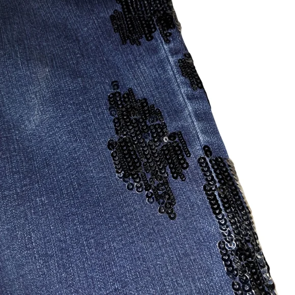 Chico's So Slim 3R Ankle Sequinned Jeans Lot Of 2 - Picture 6 of 6